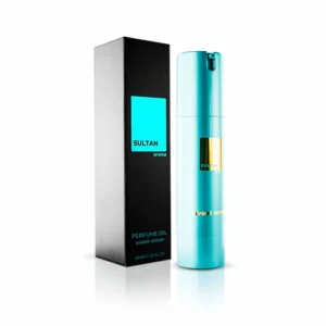 Perfume sultan sobre fondo blanco Amazon